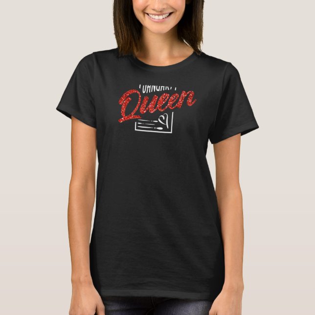 I'm A January Queen Natural Black Born Beautiful P T Shirt (Framsida)