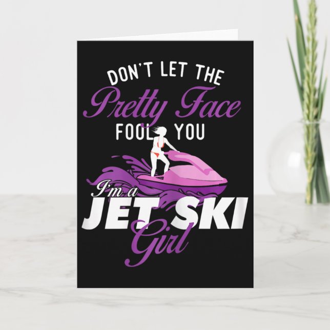 I'm A Jet Ski Girl - Jet Skiing Lover Jetski Vacat Kort (Framsida)
