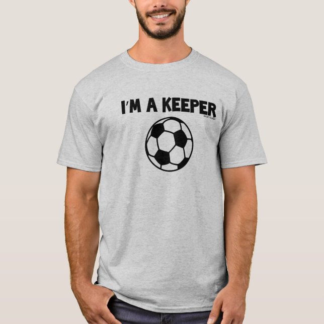IM A KEEPER- SPORTY SLANG- SOCCER MANAR TEE (Framsida)