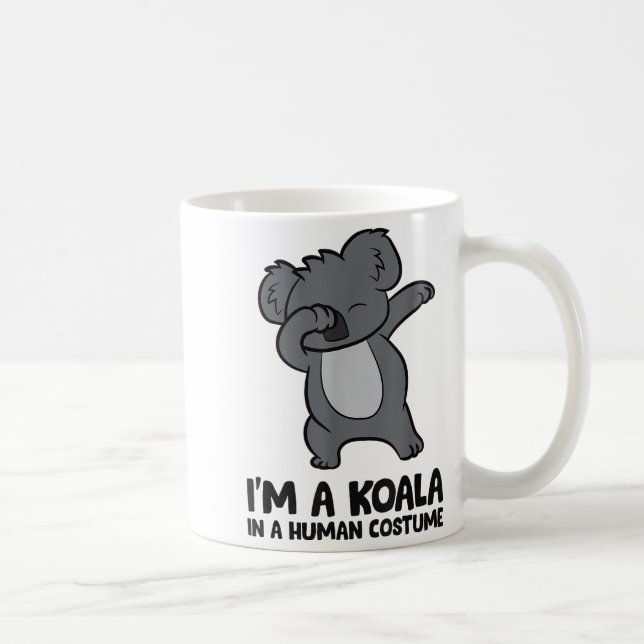 I'm A Koala In A Human Costume Funny Koala  Kaffemugg (Höger)