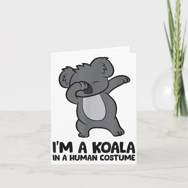 I'm A Koala In A Human Costume Funny Koala  Kort (Framsida)