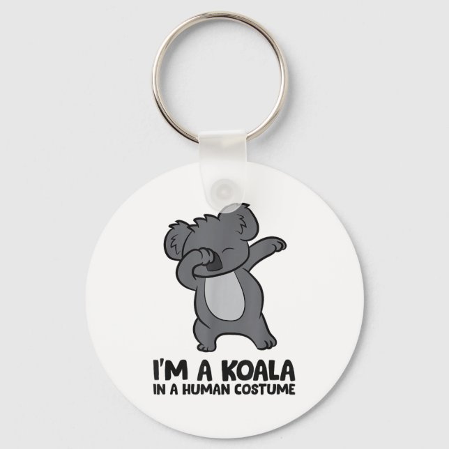I'm A Koala In A Human Costume Funny Koala  Nyckelring (Framsida)