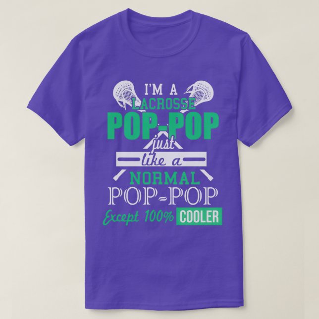 Im A Lacrosse PopPop Sports Fars dag Gift T Shirt (Design framsida)