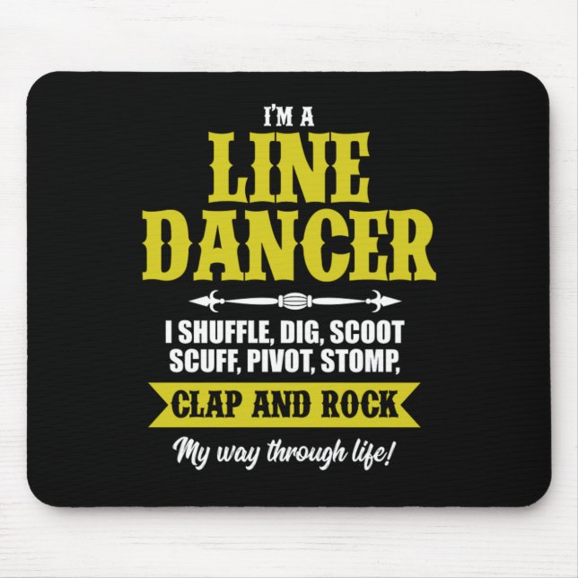 Im A Line Dancer Line Dancing Line Dance Gift Musmatta (Framsidan)