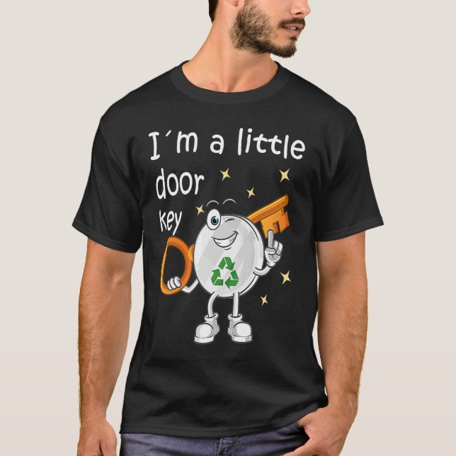 I'm A Little Door Key Recycle Ocean Family Matchin T Shirt (Framsida)
