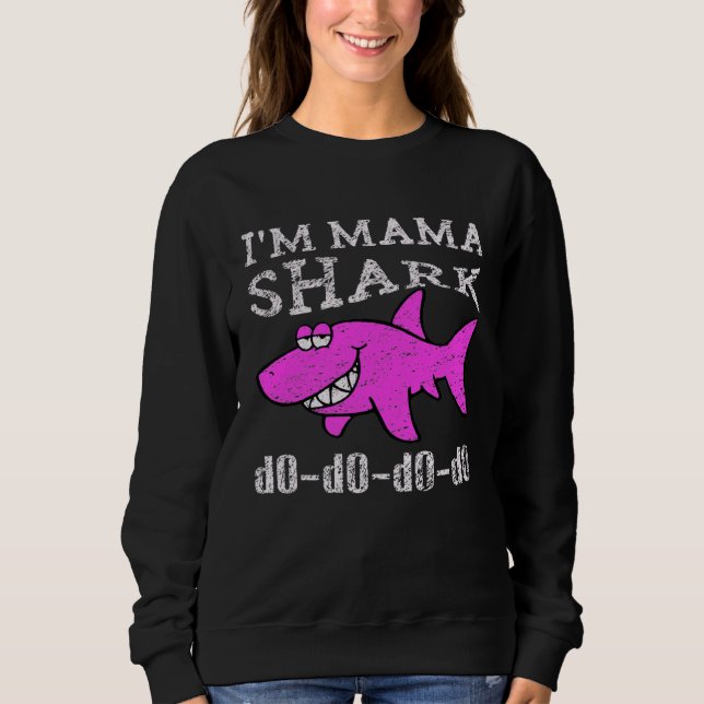 Im a Mama Shark Mommy Shark T Shirt (Framsida)
