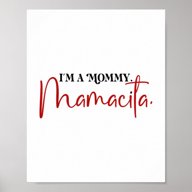 Im A Mamma Mamacita Funny Inspired Island Citat _ Poster (Framsidan)