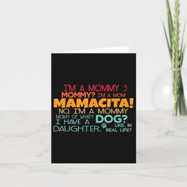 Im A Mamma, Mamma_ Im A Mamma Mamacita Design Kort (Framsida)