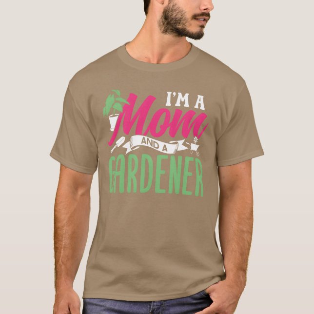 Im A Mamma och en trädgårdsmästare  Mor Garden fu T Shirt (Framsida)