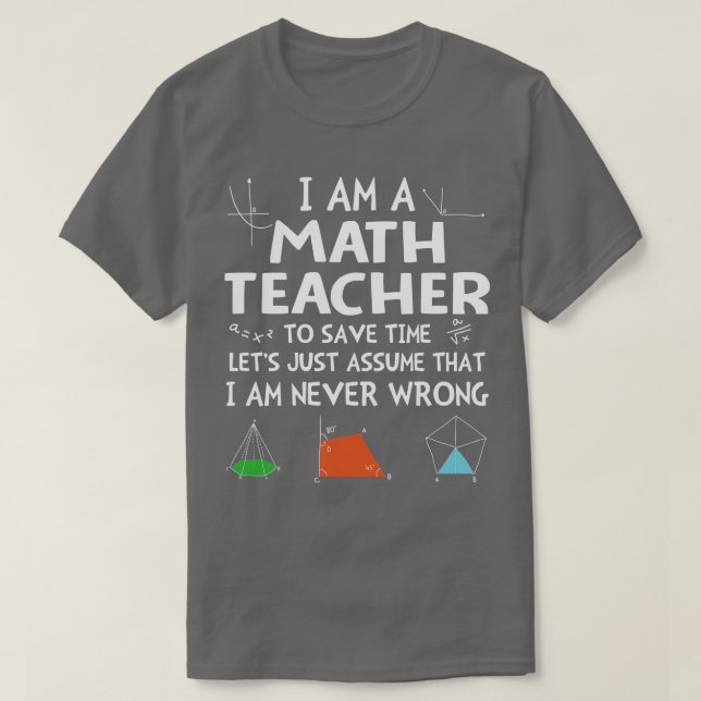 Im A Math Teacher Im. T Shirt (Design framsida)
