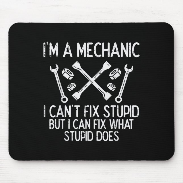 Im A Mechanic Cant Fix Stud Funny Car Auto Garage  Musmatta (Framsidan)