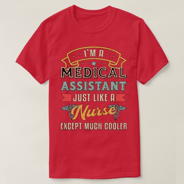 Im A Medical Assistant Doktor Medicine Nurse T Shirt (Design framsida)