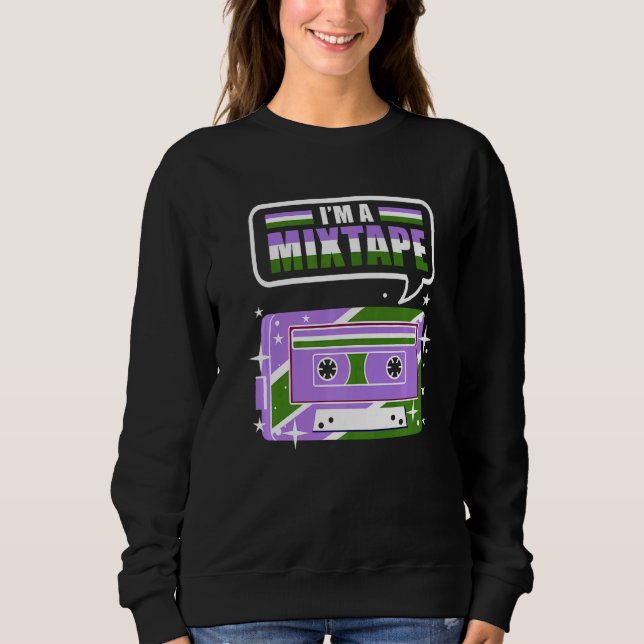 Im A Mixtape Genderqueer Pride T Shirt (Framsida)
