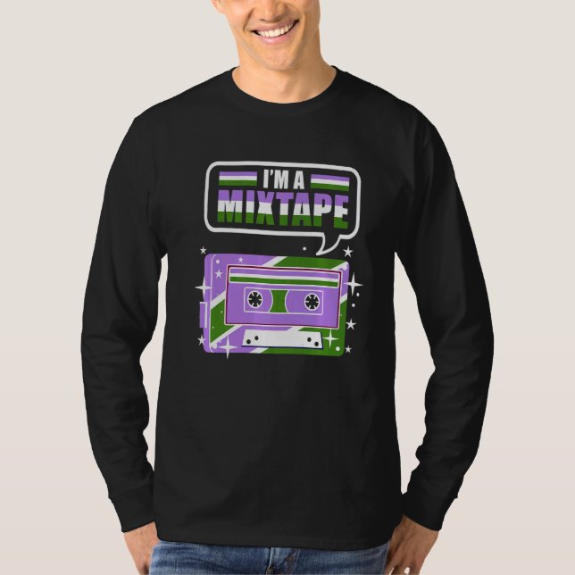 Im A Mixtape Genderqueer Pride T Shirt (Framsida)