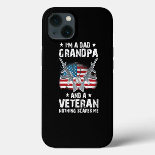 Im A Pappa Grandpa och Veteran USA flagga Veteran