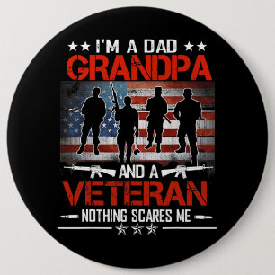 Im A Pappa Grandpa Proud Veteran Fars dag 235 Knapp
