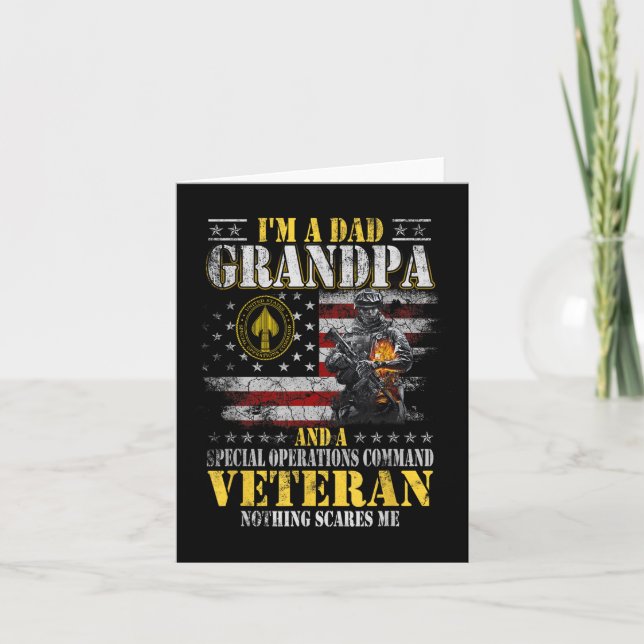 Im A Pappa Grandpa Speciell Operations Command Soc Kort (Framsida)