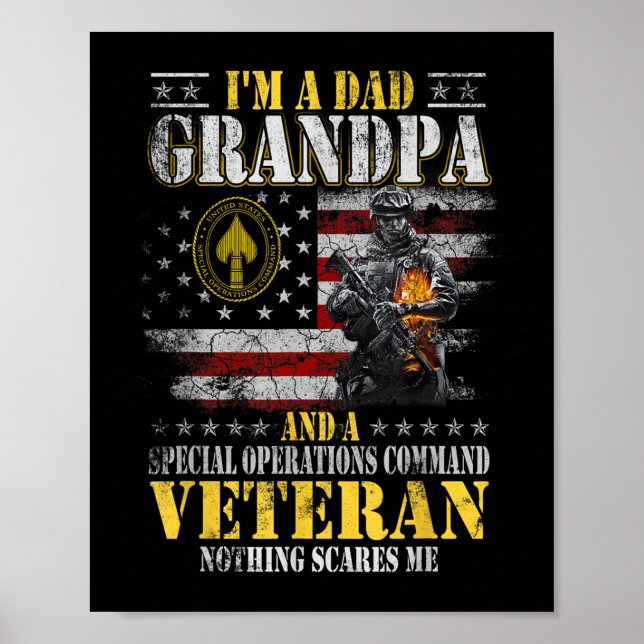 Im A Pappa Grandpa Speciell Operations Command Soc Poster (Framsidan)