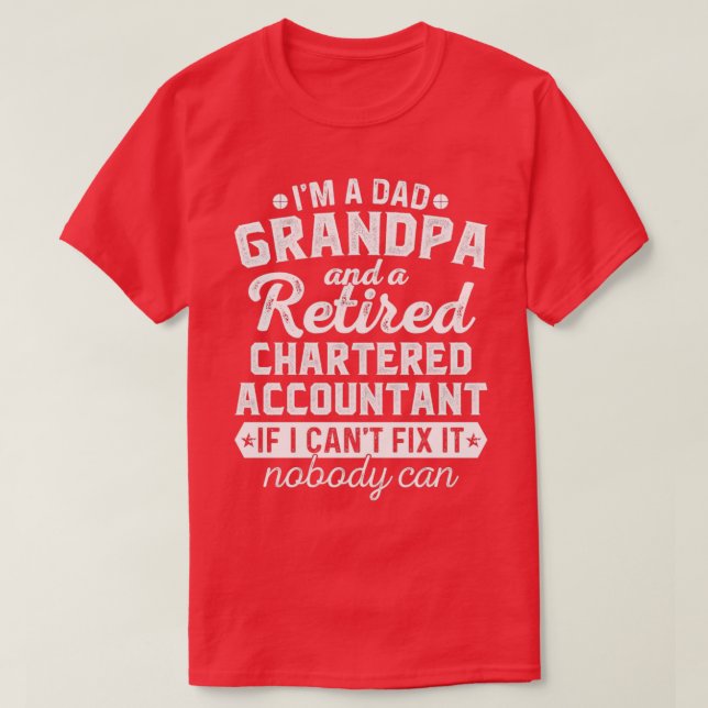 Im a Pappa morfar och pensionerad auktoriserad rev T Shirt (Design framsida)
