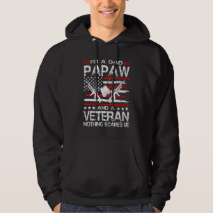 Im A Pappa Papaw Veteran Fars dag Hoodie