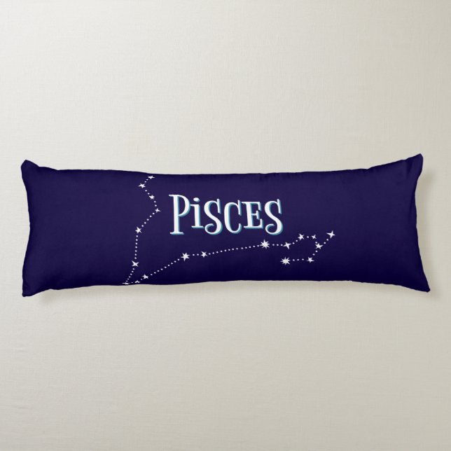 Im A Pisces Zodiac.Trendig Pisces Zodiac-tecken Kroppskudde (Baksidan)