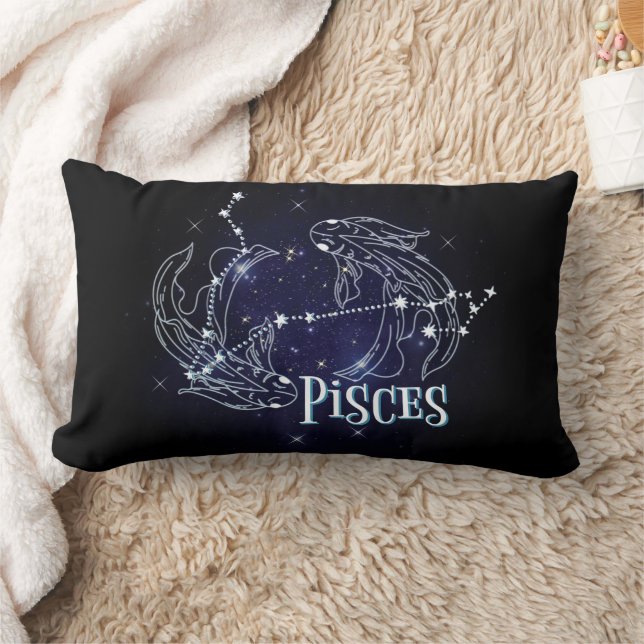 Im A Pisces Zodiac.Trendig Pisces Zodiac-tecken Lumbarkudde (Filt)
