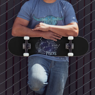 Im A Pisces Zodiac.Trendig Pisces Zodiac-tecken Mini Skateboard Bräda 18,5 Cm