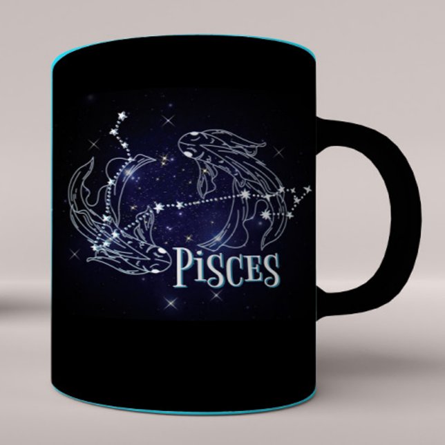 Im A Pisces Zodiac.Trendig Pisces Zodiac-teckenant Två-Tonad Mugg (Skapare uppladdad)
