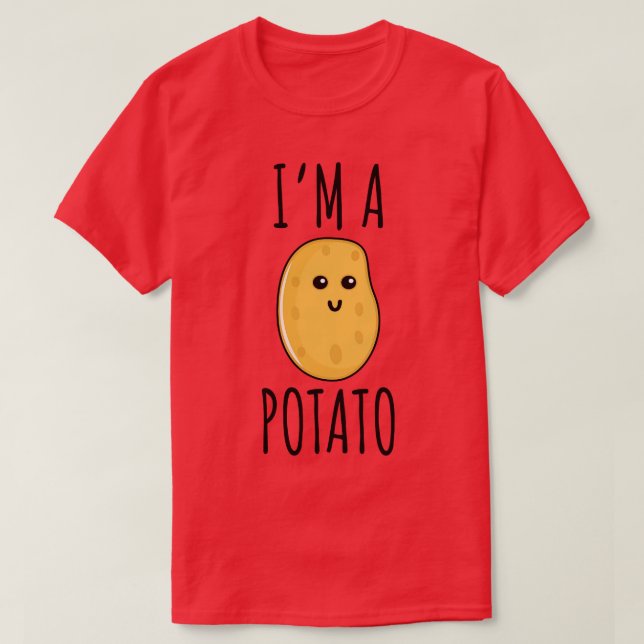 Im A Potato T Shirt (Design framsida)