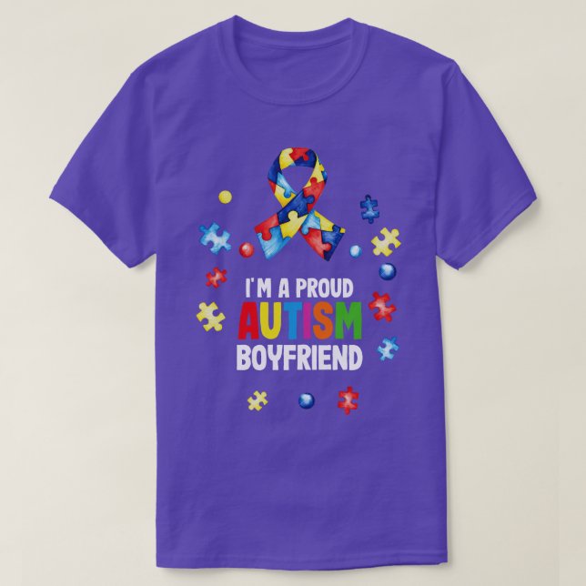 Im A Proud Autism Boykompis Autism Awareness T Shirt (Design framsida)