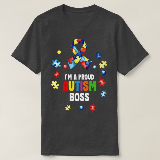 Im A Proud Autism Chef Autism Awareness T Shirt (Design framsida)