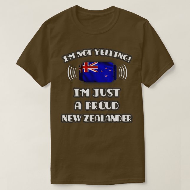Im A Proud New Zealander Gift for N T Shirt (Design framsida)