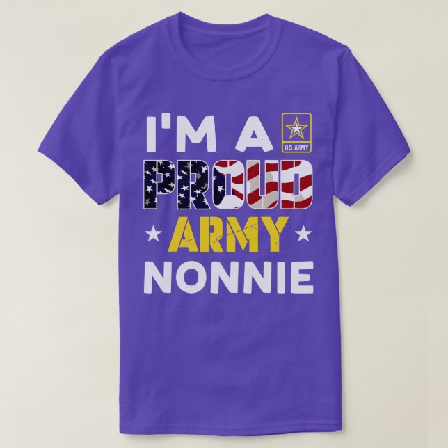 Im a Proud NONNIE USA American Flagga Family Solid T Shirt (Design framsida)