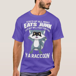 Im A Raccoon Funny Animal Gift for Sopor Panda T Shirt