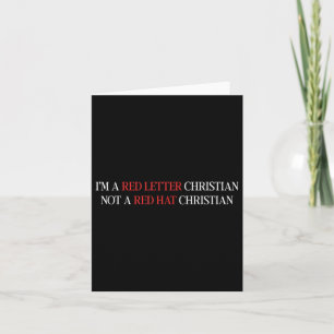 Im A Red Brev Christian Inte Red Hat Christian Kort