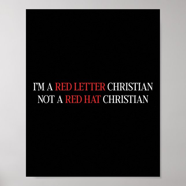 Im A Red Brev Christian Inte Red Hat Christian Poster (Framsidan)