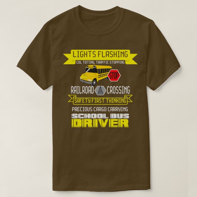 Im A School Buss Driver Gift T Shirt (Design framsida)