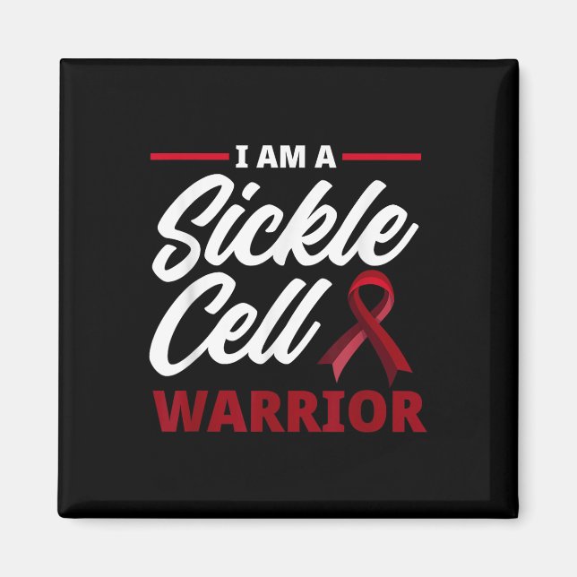 Im A Sickle Cell Warrior Sickle Cell Anemia Awaren Magnet (Framsidan)