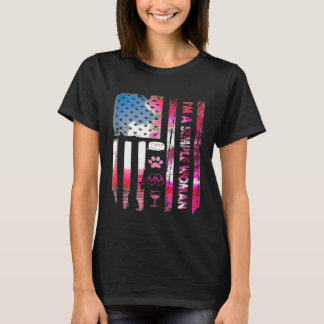Im A Simple Woman Camping Vin Flinflip flops Hund T Shirt