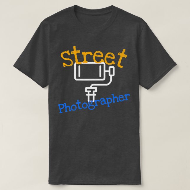 Im A Street Photograf Selfie Stick  T Shirt (Design framsida)