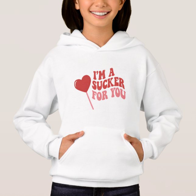 I'm A Sucker For You | Funny Retro Valentine's T Shirt (Framsida)