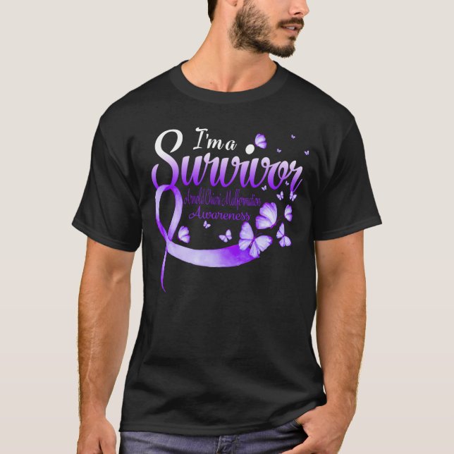 I'm A Survivor Arnold Chiari Malformation Awarenes T Shirt (Framsida)