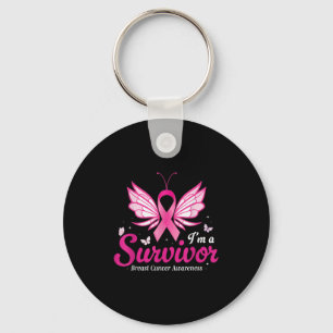 Im A Survivor Breast Cancer Awareness Women Nyckelring