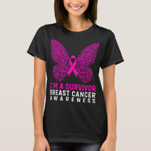 Im A Survivor Breast Cancer Awareness Women Rosa R T Shirt