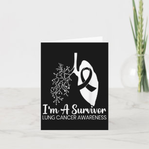 Im A Survivor Lung Cancer Awareness Month White Ri Kort