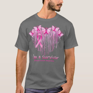 I'm A Survivor Pink Butterfly Breast Cancer Awaren T Shirt