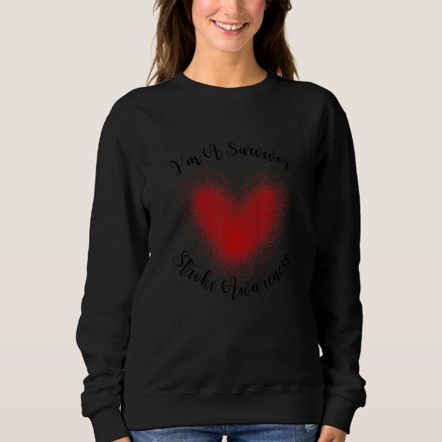 I'm A Survivor Stroke Awareness 1 T Shirt (Framsida)