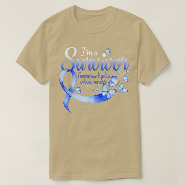 I'm A Survivor Transverse Myelitis Awareness Butte T Shirt (Design framsida)