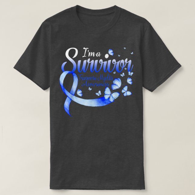 I'm A Survivor Transverse Myelitis Awareness Butte T Shirt (Design framsida)