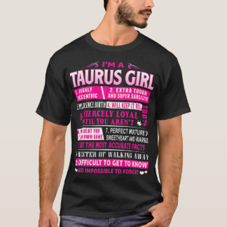 I'm A Taurus Girl Taurus Birthday T Shirt